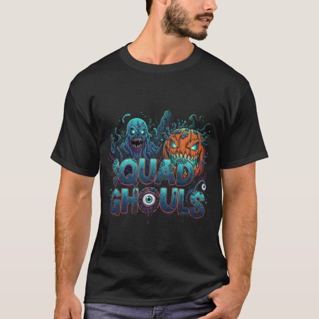 Squad Ghouls Underwater Halloween-Horror T-Shirt (Vorderseite)