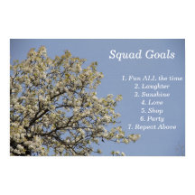 Squad Goals, Fun, Party, Liebe, Cooles Poster