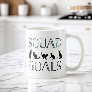 Squad Goals Funny Cat Lady Tasse