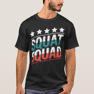 Squad Gym Design für Fitness Lifestyle F T-Shirt