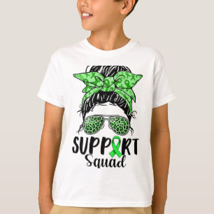 Squad Mental Health Awareness Monat Messy Bun Woma T-Shirt