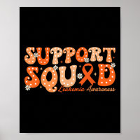 Squad Orange Ribbon Leukemia Blood Cancer