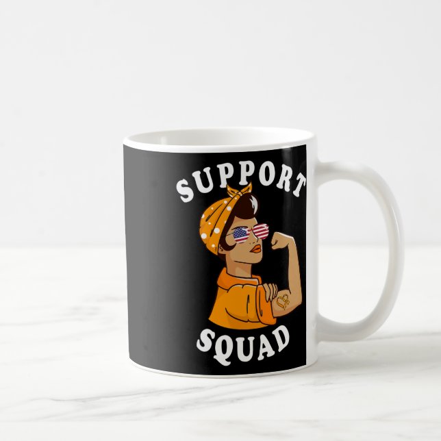 Squad Orange Weber Frau Multiple Sklerose Bewussts Kaffeetasse (Rechts)