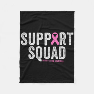 Squad Pink Warrior Breast Cancer Awareness Fleecedecke