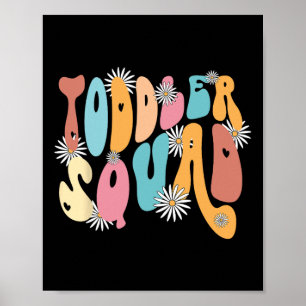 Squad Pre-K Kindergarten Lehrerin zurück in die Sc Poster