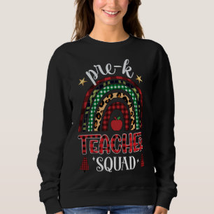 Squad Rainbow Buffalo Kariert Teacher Sweatshirt