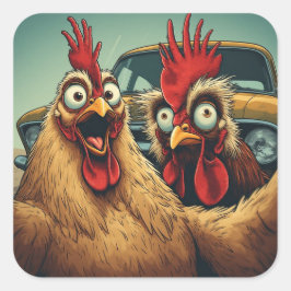 “Squad & Rod” Cheesy Chickens Sticker