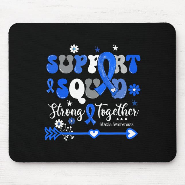 Squad Strong Together Groovy Ataxia Awareness Mousepad (Vorne)