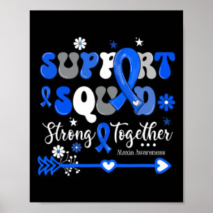 Squad Strong Together Groovy Ataxia Awareness Poster