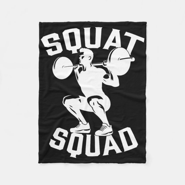 Squad Workout Partner Trainer Bodybuil Fleecedecke (Vorderseite)