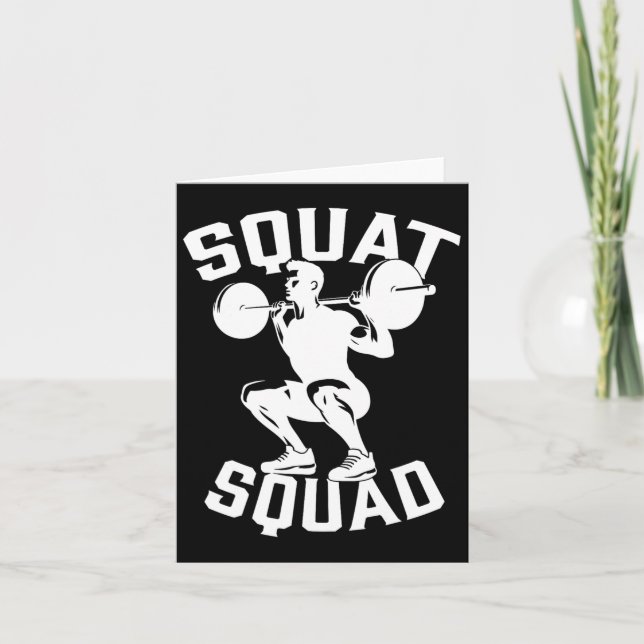 Squad Workout Partner Trainer Bodybuil Karte (Vorderseite)