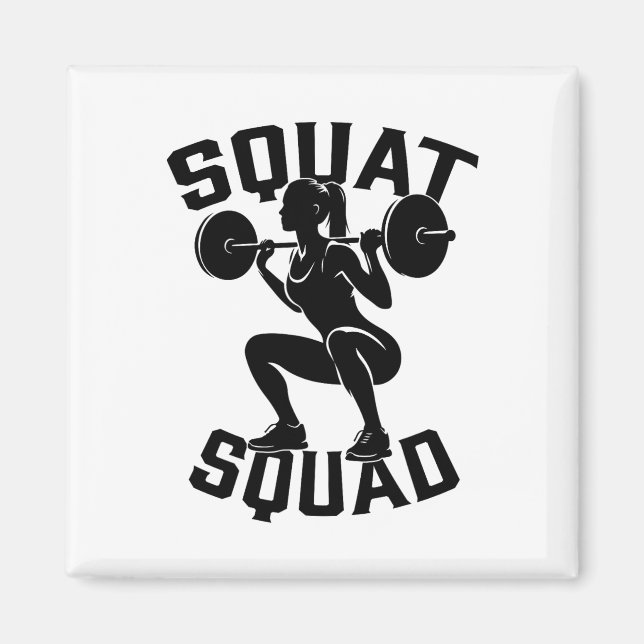 Squad Workout Partner Trainer Bodybuil Magnet (Vorne)