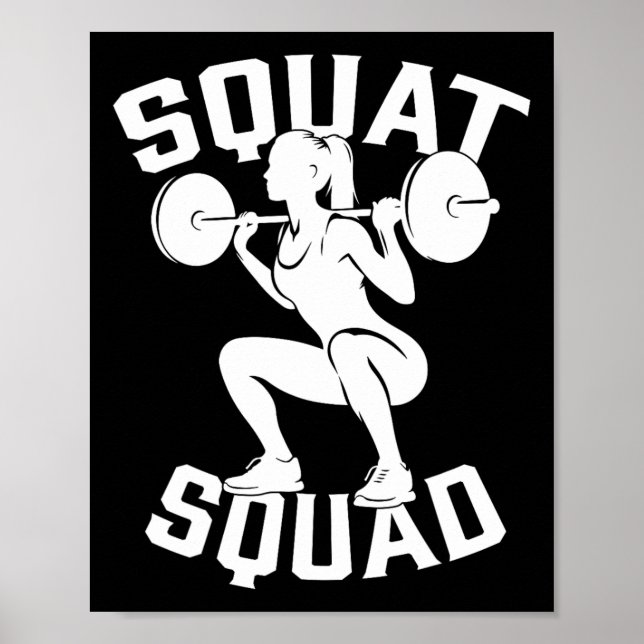 Squad Workout Partner Trainer Bodybuil Poster (Vorne)