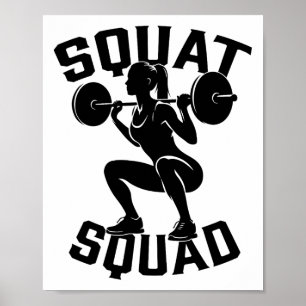 Squad Workout Partner Trainer Bodybuil Poster
