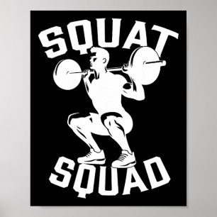 Squad Workout Partner Trainer Bodybuil Poster