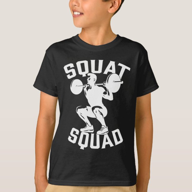 Squad Workout Partner Trainer Bodybuil T-Shirt (Vorderseite)