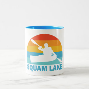 Squam Lake New Hampshire Kayak Zweifarbige Tasse