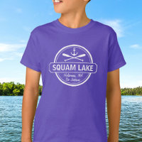 Squam Lake NH personalisierte Stadt, Name und Anke