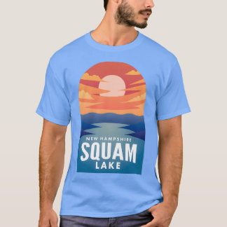 Squam Lake NH Retro Sunset  T-Shirt