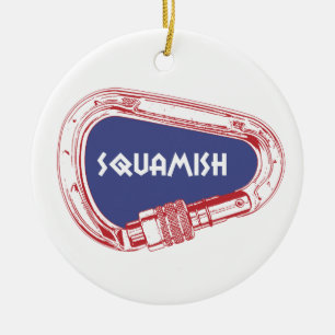 Squamish Climbing Carabiner Keramikornament