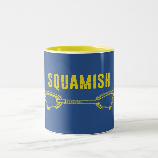Squamish Climbing Quickziehung Zweifarbige Tasse (Mittel)