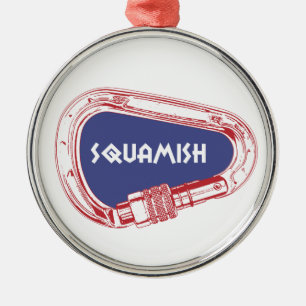 Squamish, das Carabiner klettert Ornament Aus Metall