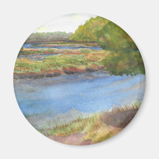 Squamscott River bei Newfields 31 juli 2015 Magnet (Vorne)