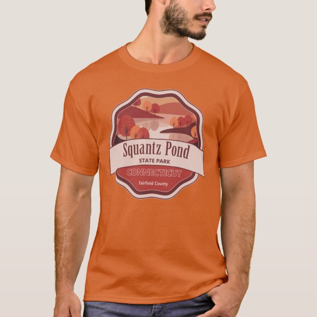 Squantz Pond State Park Fairfield County Connectic T-Shirt (Vorderseite)