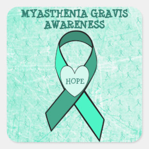 Squar SHAPED MYASTHENIA GRAVIS AWARENESS STICKER