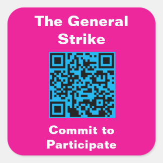 Square, 3 inch stickers, six to a sheet quadratischer aufkleber