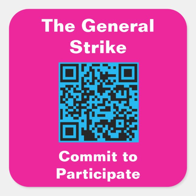 Square, 3 inch stickers, six to a sheet quadratischer aufkleber (Vorderseite)