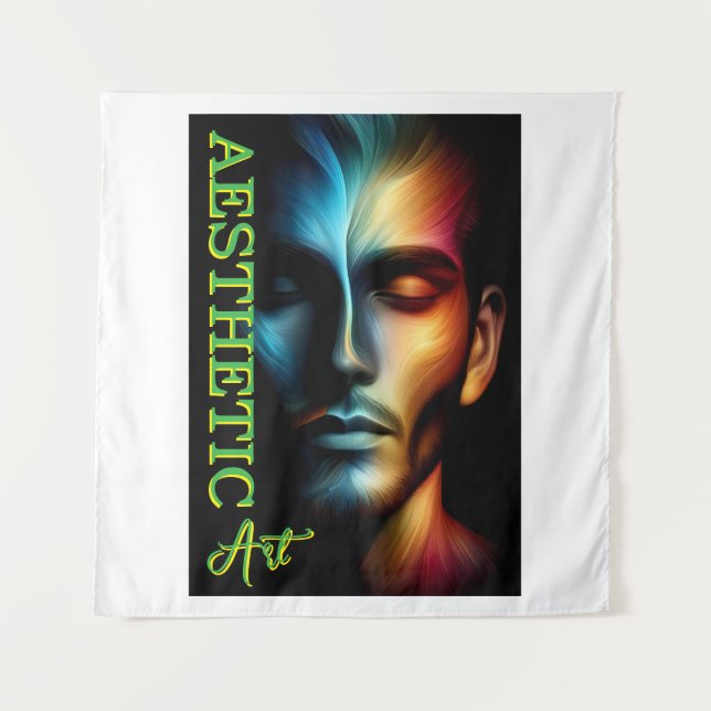 Square (57" x 57") Tapestry Wandteppich (Vorderseite)