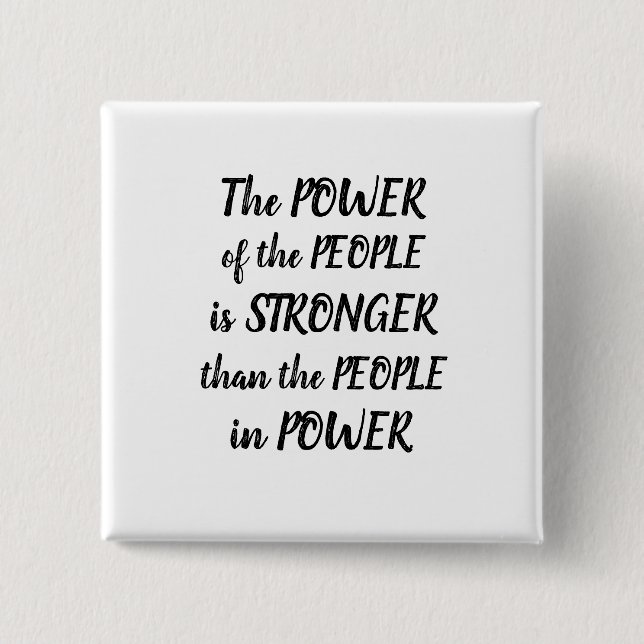 Square Abzeichen Button (Vorderseite)