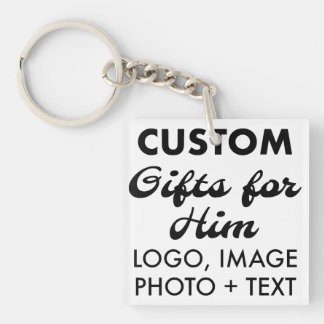 Square Acrylic Schlüsselanhänger Custom Geschenke