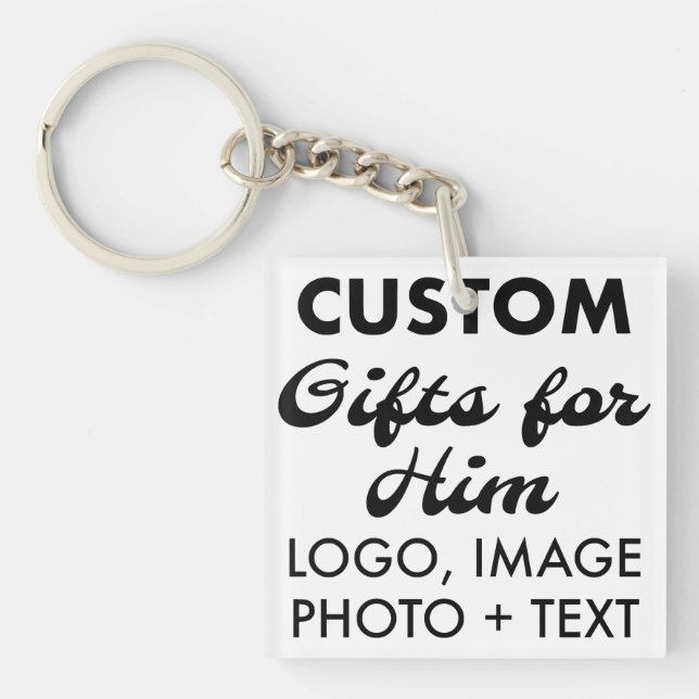 Square Acrylic Schlüsselanhänger Custom Geschenke  (Vorderseite)