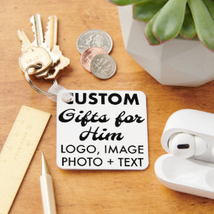 Square Aluminium Schlüsselanhänger Custom Geschenk