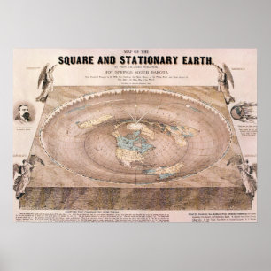 "Square and Stationary" Flachbildkarte Poster