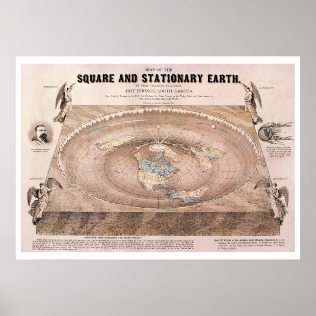 "Square and Stationary" Flachbildkarte Poster (Vorne)