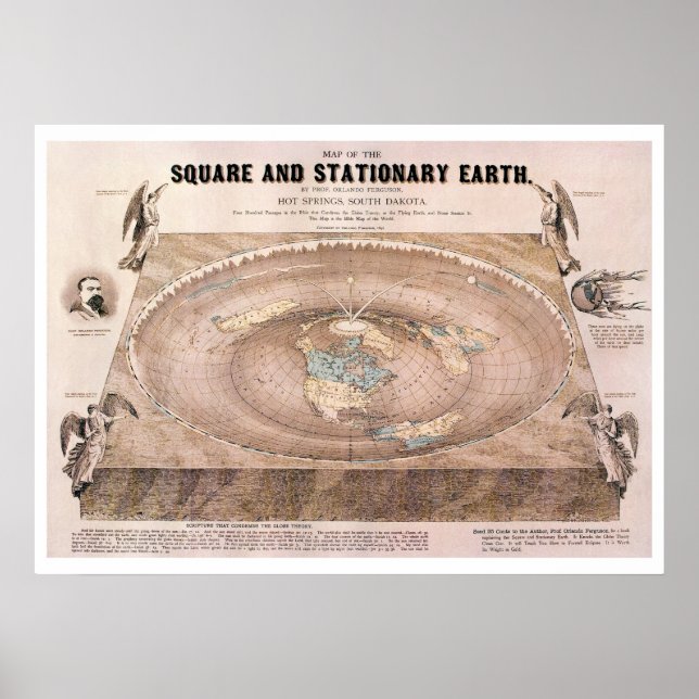 "Square and Stationary" Flachbildkarte Poster (Vorne)