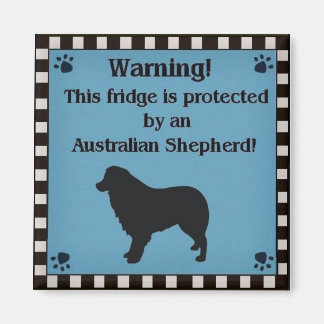 Square Aussie Magnet Blue