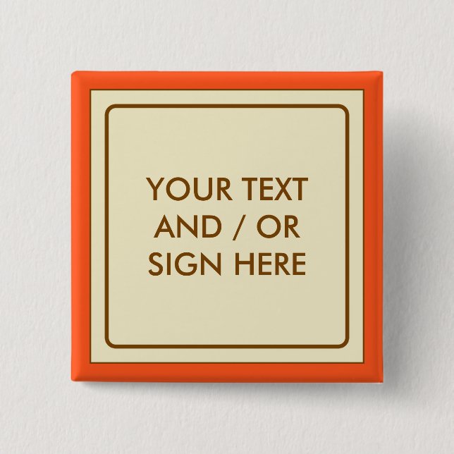 Square Banner beige + Ihr Backg. Ideen Button (Vorderseite)