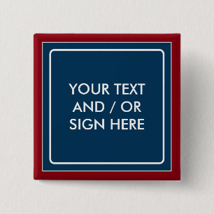 Square Banner blau + Ihr Backg. Ideen Button