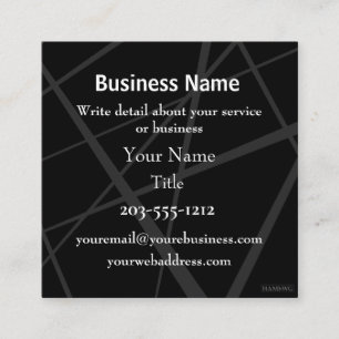 Square Business Card - Spotlight - HAMbyWG Quadratische Visitenkarte