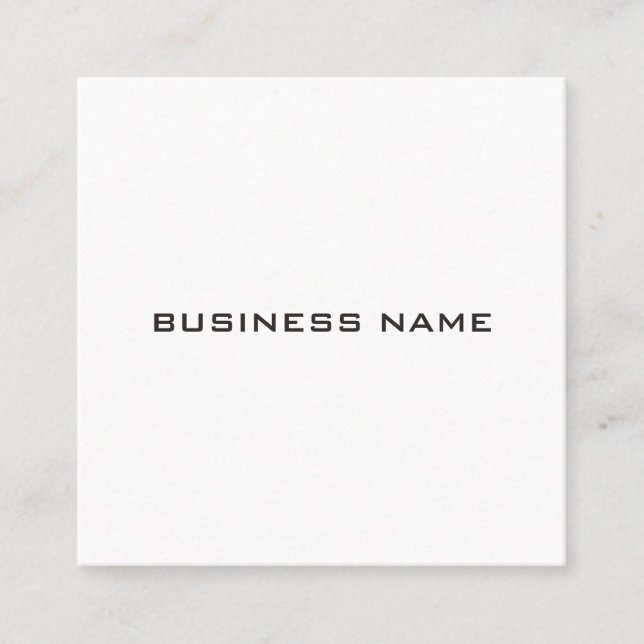 Square BusinessCards Moderne Elegante Beruflich Quadratische Visitenkarte (Vorderseite)