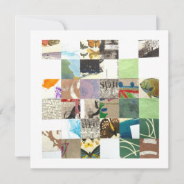 Square Collage Card, künstlerisch, Nr. 2 Mitteilungskarte