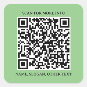 Square Connect: QR-Code-Aufkleber für Unternehmen Quadratischer Aufkleber