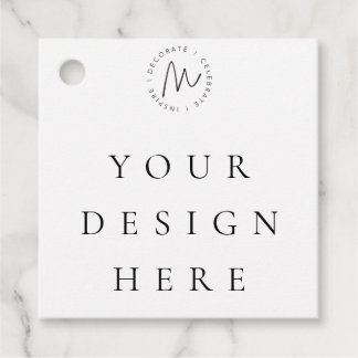 Square Custom Favor Tag Geschenkanhänger