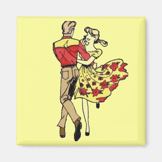 Square Dance Couple Magnet (Vorne)