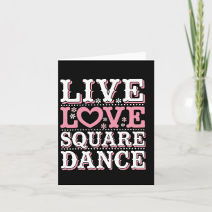 Square Dance Liebe Square Dancing Square Tanzvorfü Karte