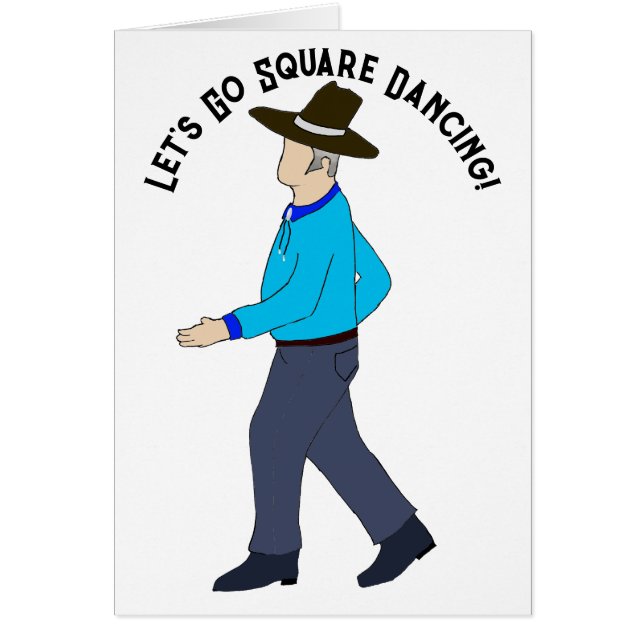 Square Dance Man  Greeting (Vorne)
